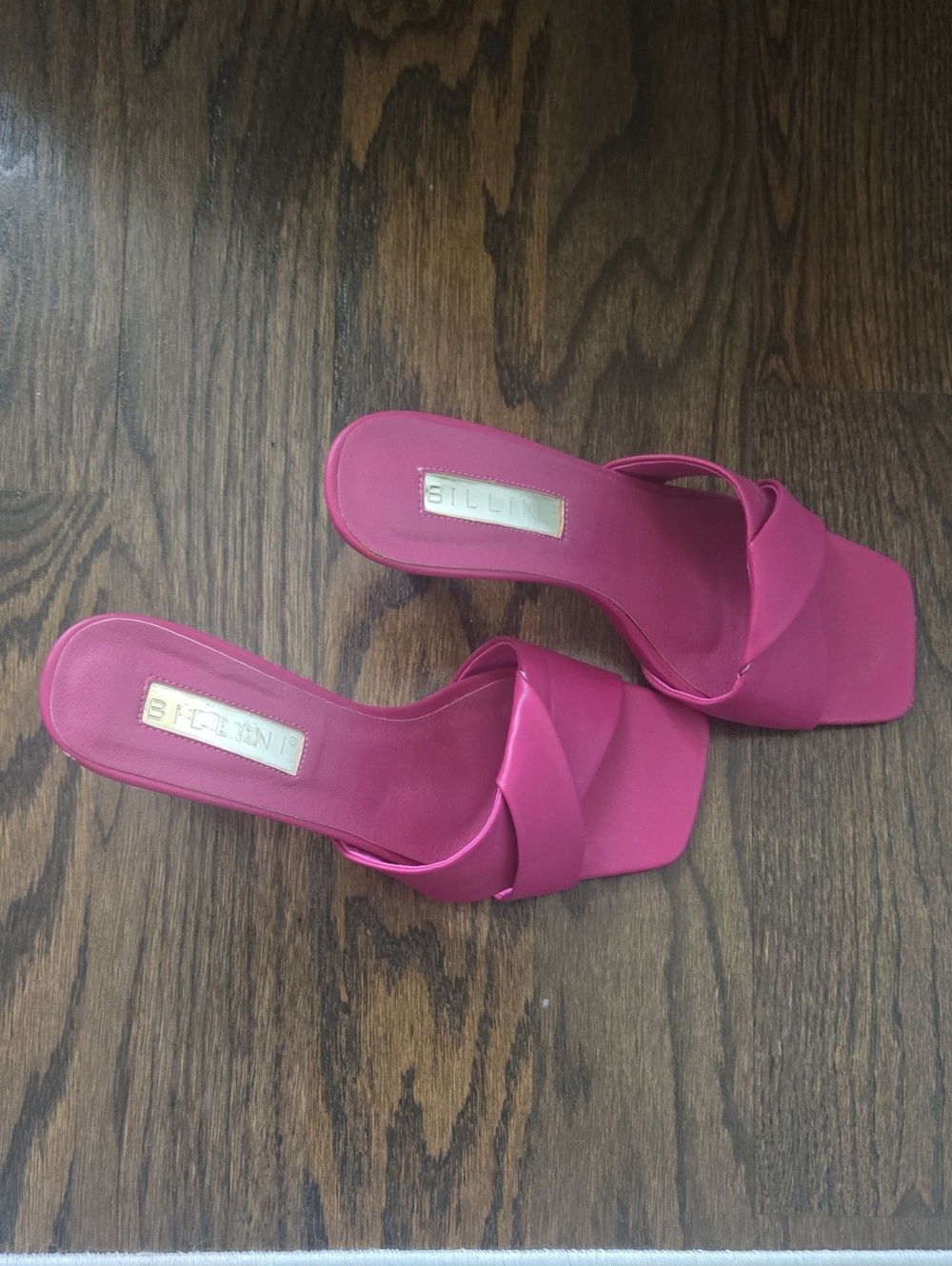 Billini Hot Pink Knot Slide Mules